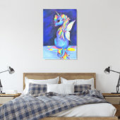 Rainbow Fee Unicorn Leinwanddruck (Insitu (Schlafzimmer))
