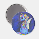 Rainbow Fee Unicorn Magnet (Vorderseite/Rückseite)