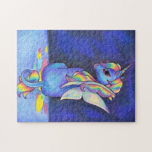 Rainbow Fee Unicorn Puzzle (Horizontal)