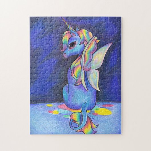 Rainbow Fee Unicorn Puzzle (Vertikal)