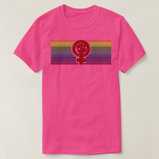 Rainbow feminist T-Shirt (Design vorne)