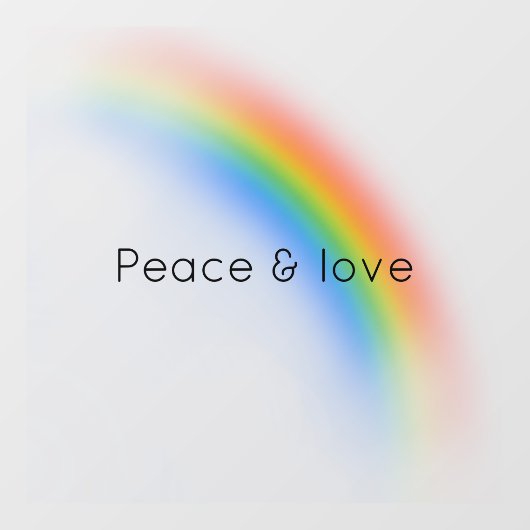 Rainbow Fensteraufkleber (Blatt)