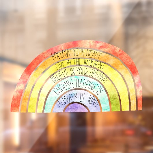 Rainbow fensteraufkleber (Blatt 2)