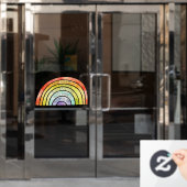 Rainbow fensteraufkleber (Büro Tür)