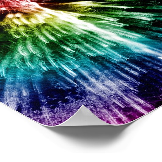 Rainbow-Feuerwerk Poster (Ecke)