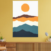 Rainbow Field Leinwanddruck (Insitu (Wohnzimmer))