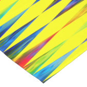 [Rainbow Fiesta] Harlequin Geometric Bright Yellow Kurzer Tischläufer (Ecke)