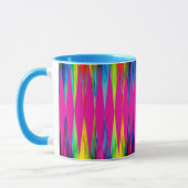 [Rainbow Fiesta] Harlequin Geometric Hot Pink Tasse (Links)