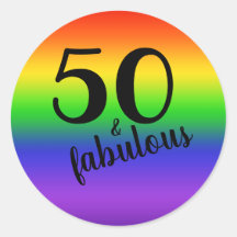 Rainbow Fifty und fabelhafte 50. Geburtstagsparty