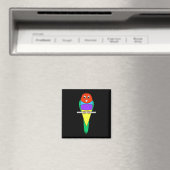 Rainbow Finch Bird. Gouldian Finch. Magnet (In Situ (Geschirrspüler))
