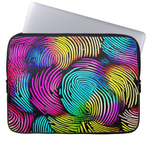 Rainbow Fingerprint Dreams Laptopschutzhülle