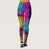 Rainbow Fingerprint Dreams Leggings (Rückseite)