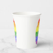 Rainbow Fingerprint Pappbecher (Rechts)