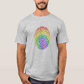 Rainbow Fingerprint T - Shirt (Vorderseite)