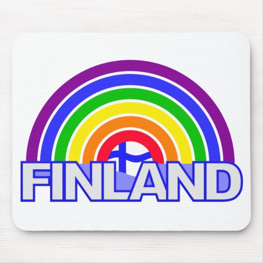 Rainbow Finland Mousepad (Vorne)