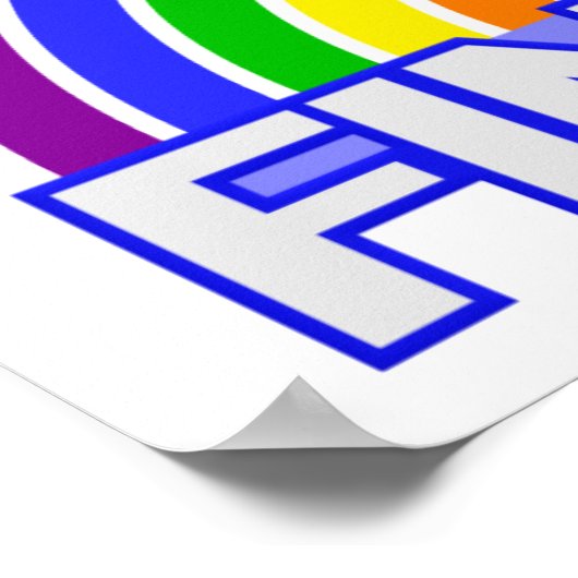 Rainbow Finland-Poster Poster (Ecke)