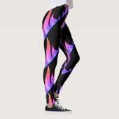 Rainbow fire flames trainout Fitness gym Leggings (Rechts)