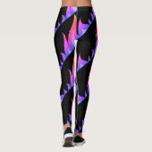 Rainbow fire flames trainout Fitness gym Leggings (Rückseite)