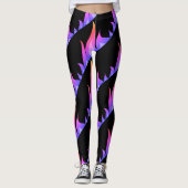 Rainbow fire flames trainout Fitness gym Leggings (Vorderseite)
