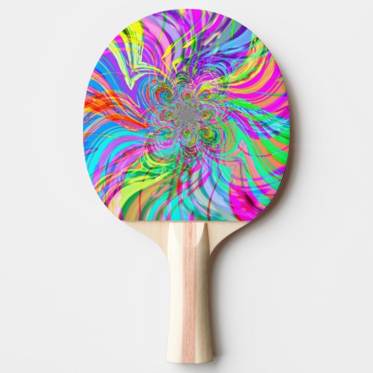 Rainbow Fire Ping Pong Paddle Tischtennis Schläger (Vorderseite)