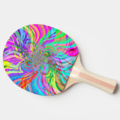 Rainbow Fire Ping Pong Paddle Tischtennis Schläger (Seitenansicht)