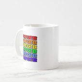 Rainbow Firefighter Kaffeetasse (Vorderseite Links)