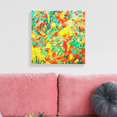 Rainbow Fireworks Celebration Art Abstrakt Leinwanddruck (Insitu (Wohnzimmer))