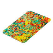Rainbow Fireworks Celebration Art Abstrakt Magnet (Linke Seite)