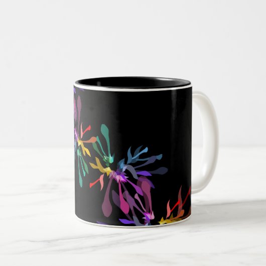 Rainbow Fireworks Printing Zweifarbige Tasse (VorderseiteRechts)