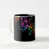 Rainbow Fireworks Printing Zweifarbige Tasse (Vorderseite Links)