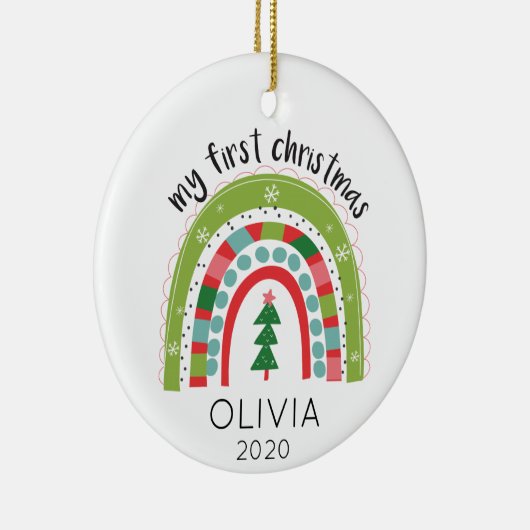 Rainbow First Christmas Ornament (Rechts)