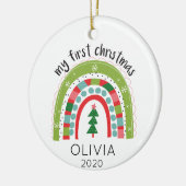 Rainbow First Christmas Ornament (Links)