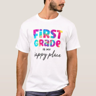 Rainbow First Grade Teacher Gefärbte Krawatte 1St  T-Shirt