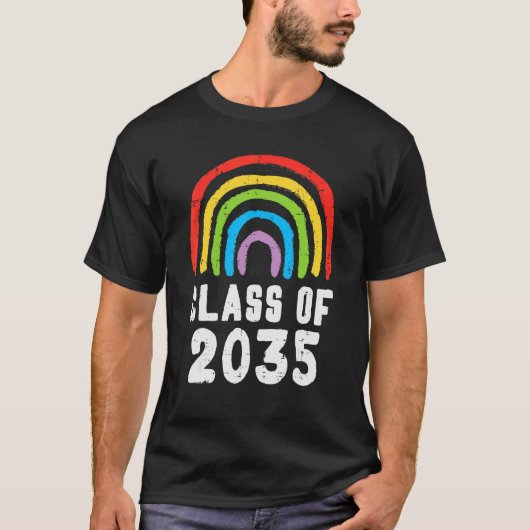 Rainbow First Last Day Abschluss Gr T-Shirt (Vorderseite)