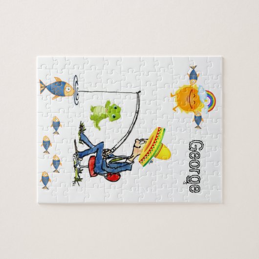 Rainbow-Fisch Puzzle (Horizontal)