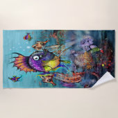 Rainbow Fish Beach Handtuch (Vorderseite)