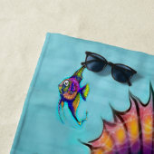 Rainbow Fish Beach Handtuch (Beispiel)