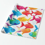 Rainbow Fish Frenzy Geschenkpapier (Ungerollt)