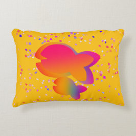 Rainbow Fish Kids Baby Room Gelb Dekokissen
