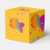 Rainbow Fish Kids Yellow Birthday Geschenkschachtel (Rückseite)