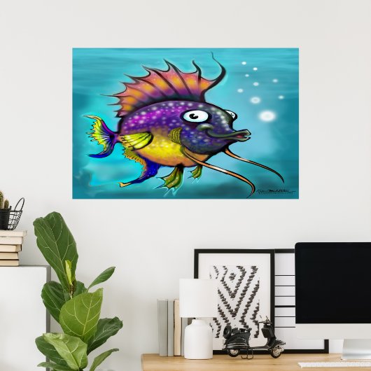 Rainbow Fish Poster (Heimbüro)