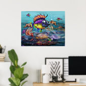 Rainbow Fish Poster (Heimbüro)