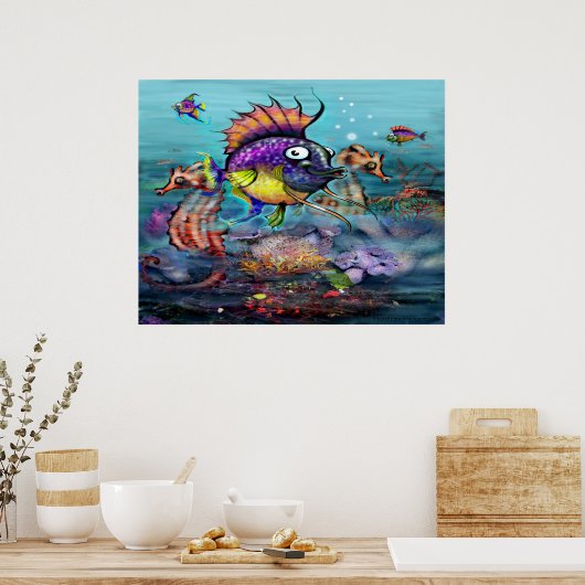Rainbow Fish Poster (Küche)