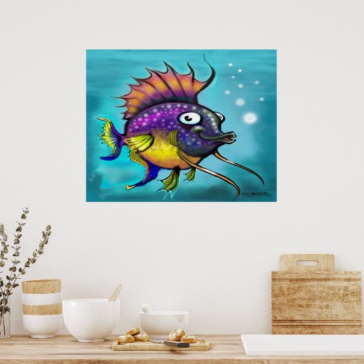 Rainbow Fish Poster (Küche)