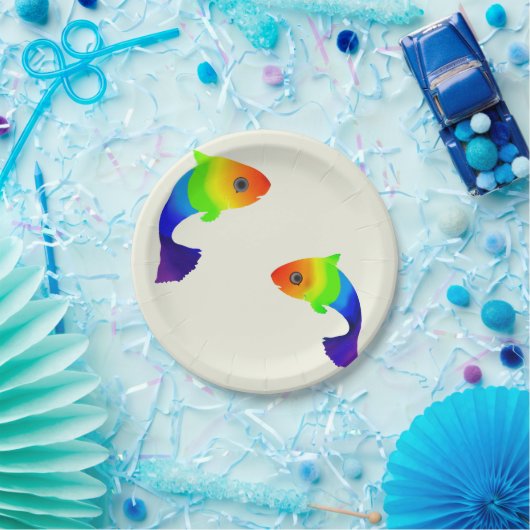 Rainbow Fish Tellers Pappteller (Party)