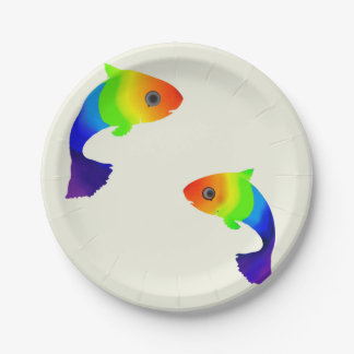Rainbow Fish Tellers Pappteller