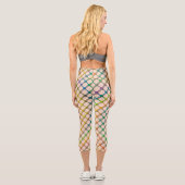 Rainbow Fishnets Capri Leggings (Rückseite)