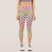 Rainbow Fishnets Capri Leggings (Vorderseite)