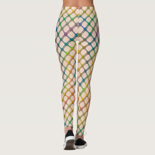 Rainbow Fishnets Leggings (Rückseite)