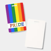 Rainbow Flag Abzeichen & LGBT, Stolz Ausweis (Vorder- & Rückseite)